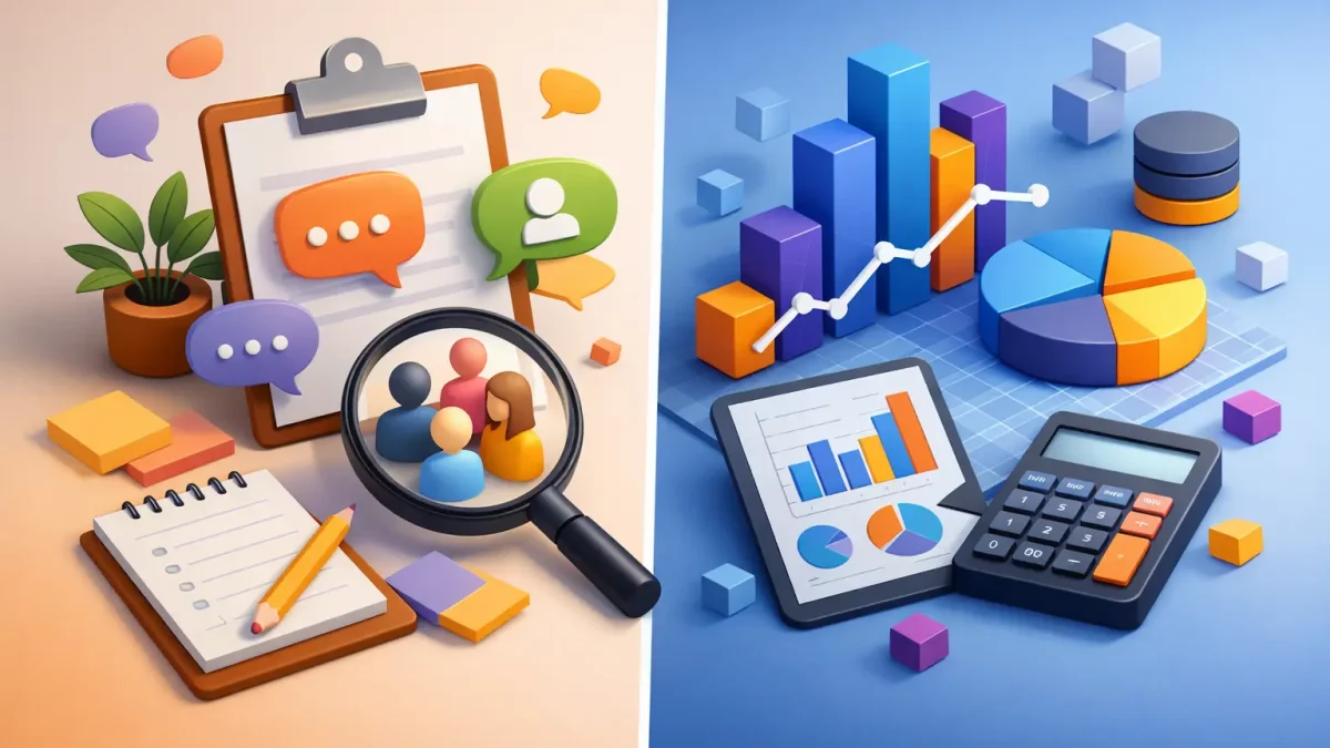 Diferencia entre estudio cualitativo y cuantitativo