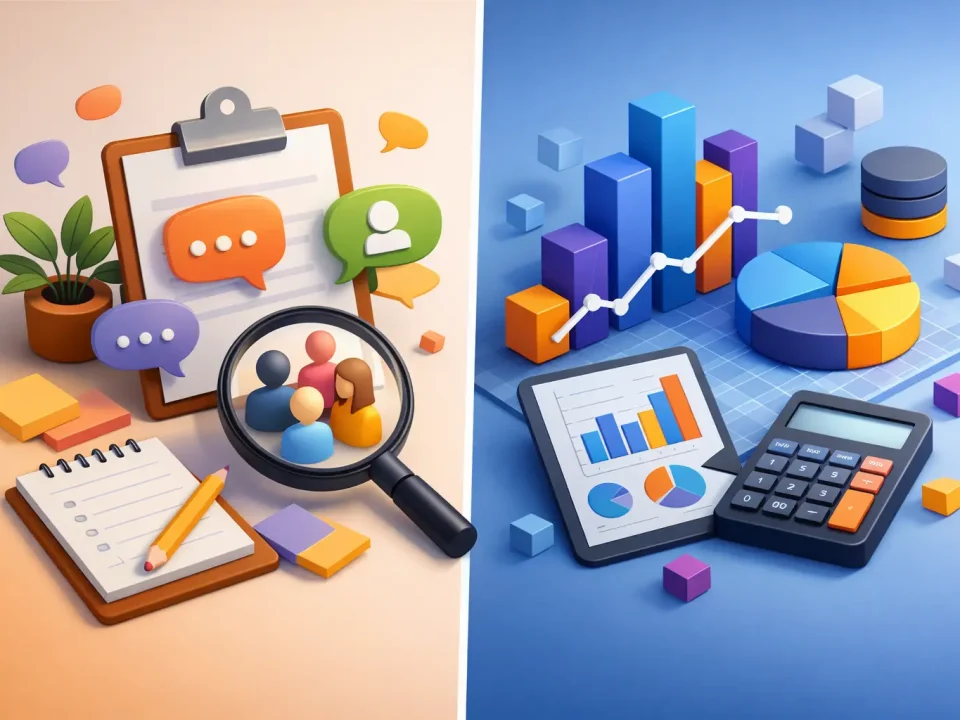 Diferencia entre estudio cualitativo y cuantitativo