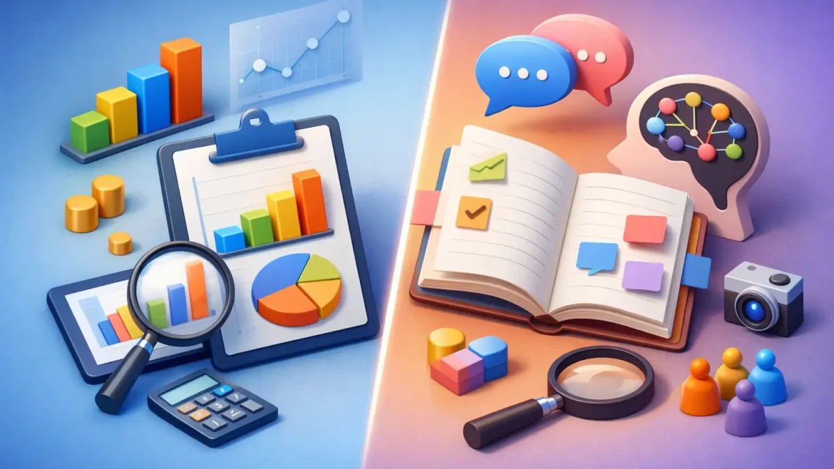 Estudio cuantitativo vs cualitativo: qué elegir